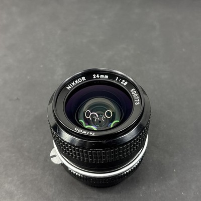 Nikon Nikkor 24mm f/2.8 Non Ai MF Wide Angle Lens Japan