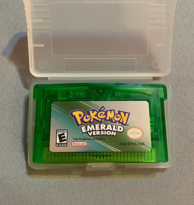 Pokemon Emerald Version Cartridge for Game Boy Advance (GBA) - Tested and Saves!
