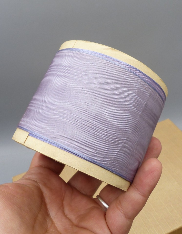 Ruban de soie de sari bleu pour couture, bijoux, art textile
