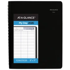 AT-A-GLANCE DayMinder 2026 Four Person Daily Appointment Book