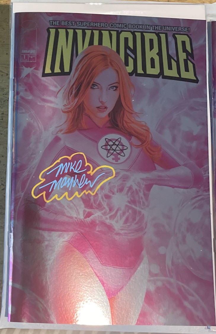 Invincible#1 Atom Eve Gloss Foil Variant Set Trade/Virgin, Signed