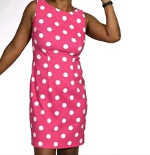 Pink Polka Dot Dress Vintage Retro