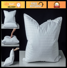 Soft Goose Down Feather Pillow - 100 Cotton, Supportive, Standard Size 20x26
