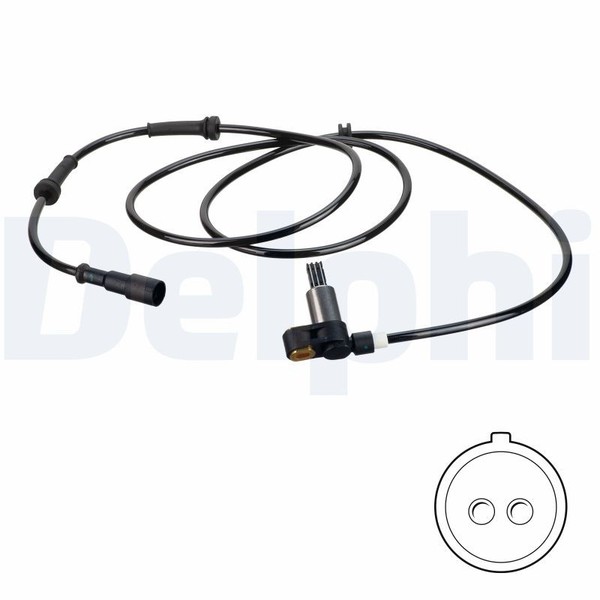 Delphi ABS Sensor Raddrehzahl Hinten Rechts FüR Renault Clio II Thalia I BB-image