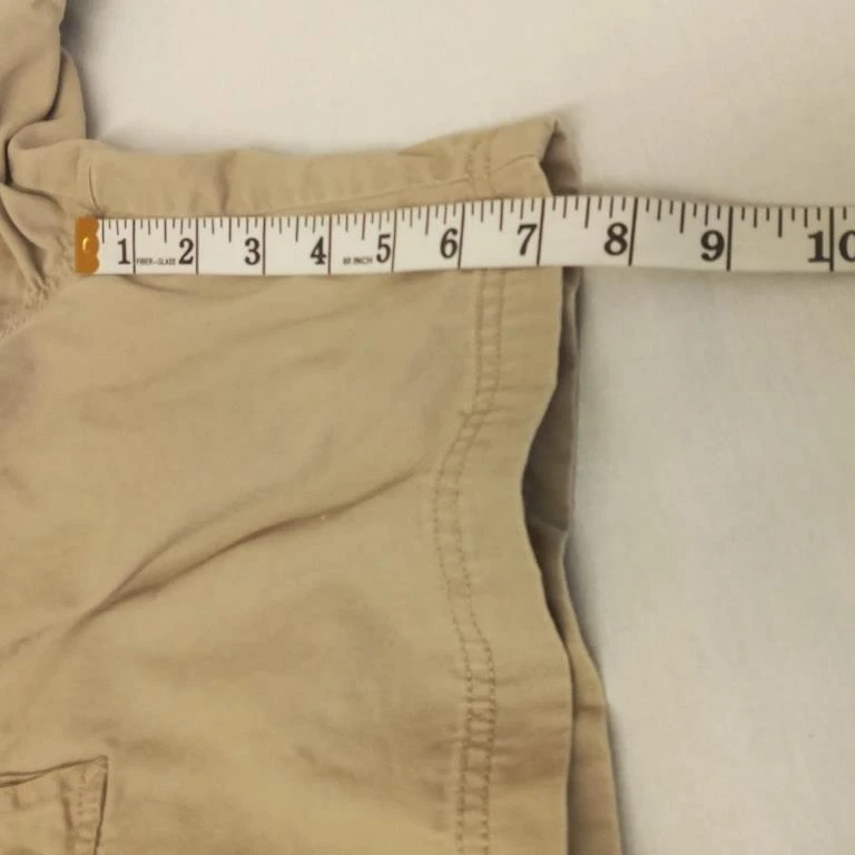 Croft & Barrow 44 Pantalones Cortos Beige Multi Bolsillos Cargos Foto 2 de 4