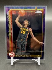2025-26 Topps Chrome  Zaccharie Risacher Purple Basketball Refractor /75 -Hawks