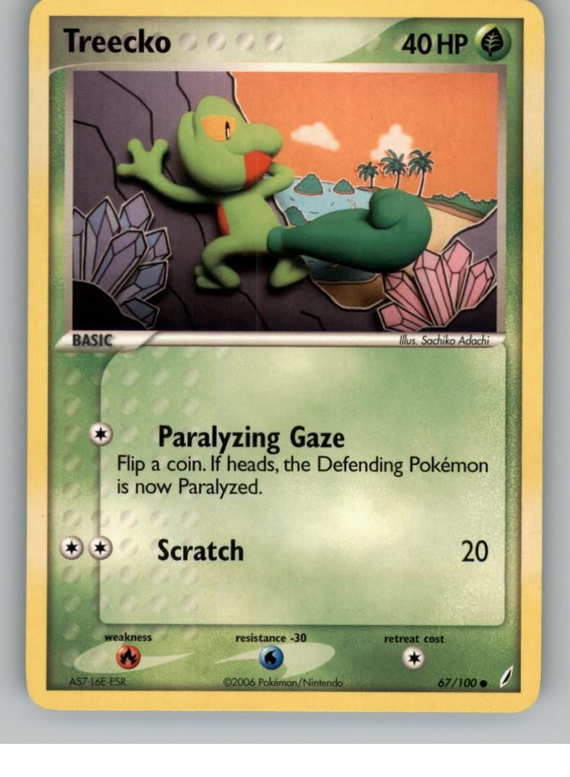 Treecko Common EX Crystal Guardians 67/100 NM