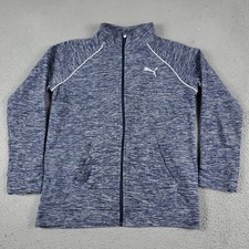 Puma Sweater Boys XL Blue Full Zip Long Sleeve Sweatshirt Kids