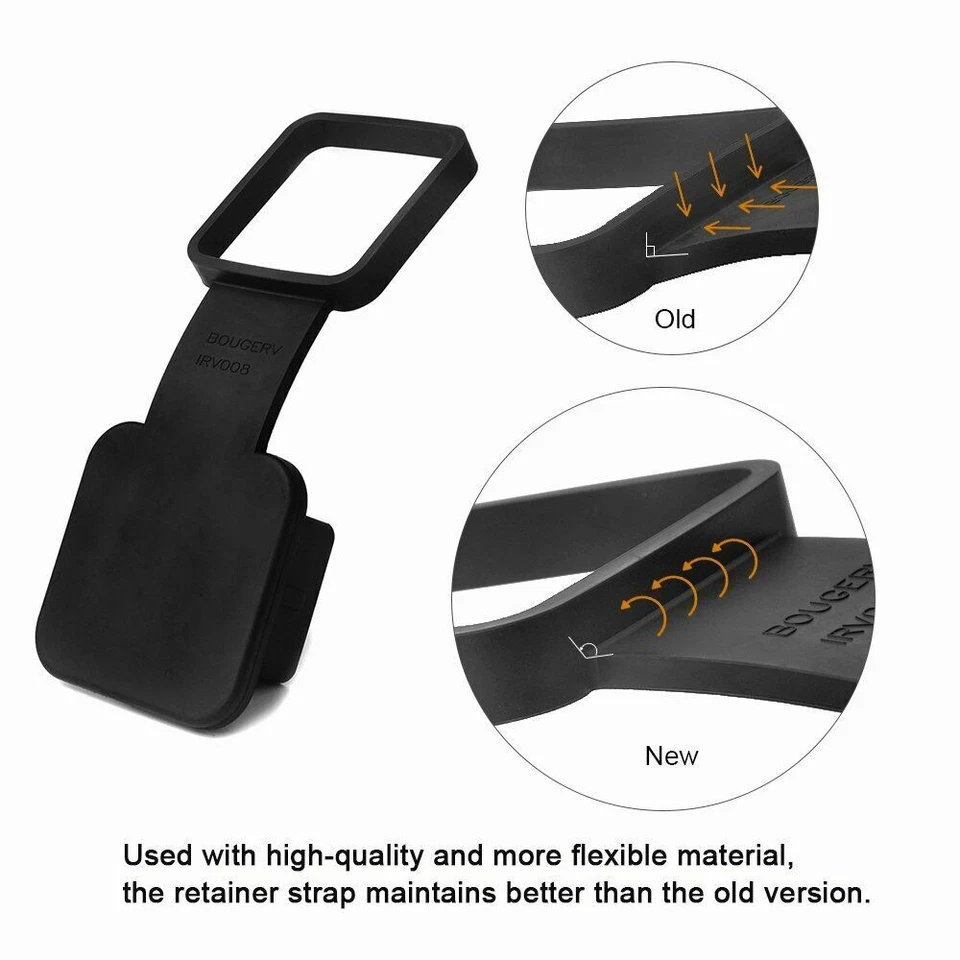 Cubierta protectora contra polvo tapa enchufe receptor enganche remolque 2" para Toyota 4Runner RAV4 Foto 4 de 4