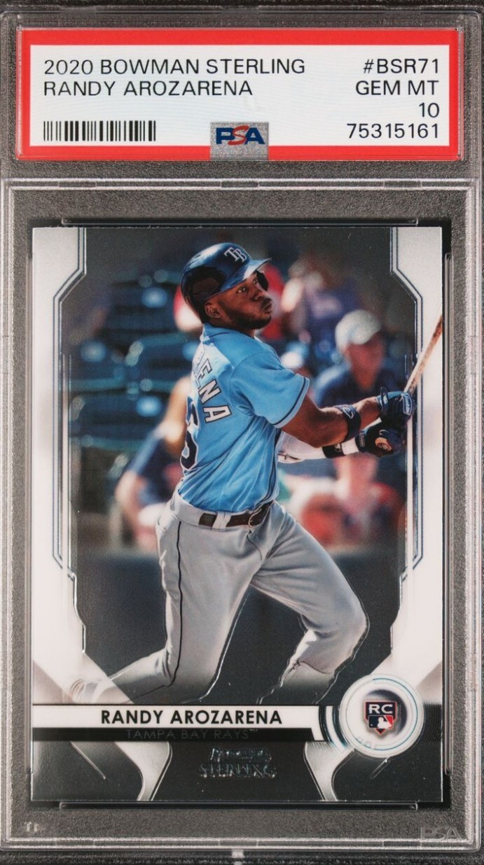 2020 Bowman Sterling Randy Arozarena Rookie PSA 10