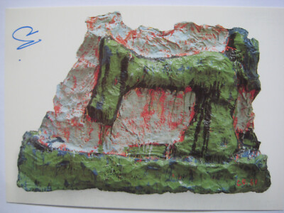 Claes Oldenburg signiert Kunst Karte Original Unterschrift Signatur Autogramm 