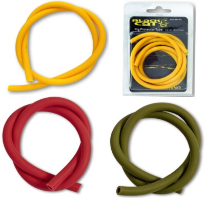 Black Cat Rig Tube gelb rot khaki Gummischlauch Bissschutz Knotenschutz Stopper