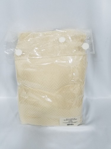 Matouk Castela Chevron Twin Coverlet Cotton Blanket Champagne Portugal New - Picture 6 of 8