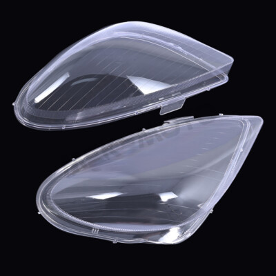 L+R Front Headlight Lens Cover Shell For 2005-11 MercedesBenz SLK R171 With Glue