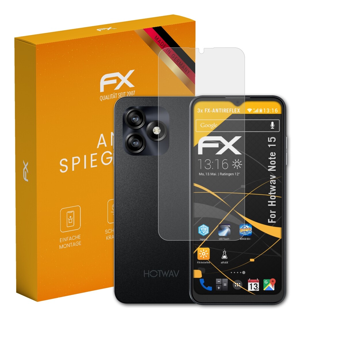 Lot De 3 Films De Protection D'écran AtFoliX Pour Oukitel WP5 - Mat & Antichoc - Fabriqué En Allemagne