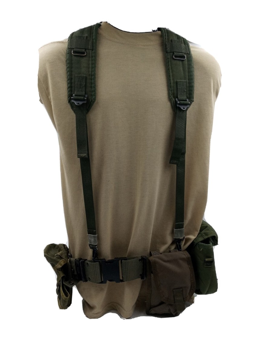 USGI LC-1 LC2 Y SUSPENDERS LG BELT 2QT CANTEEN COVER AMMO CASE