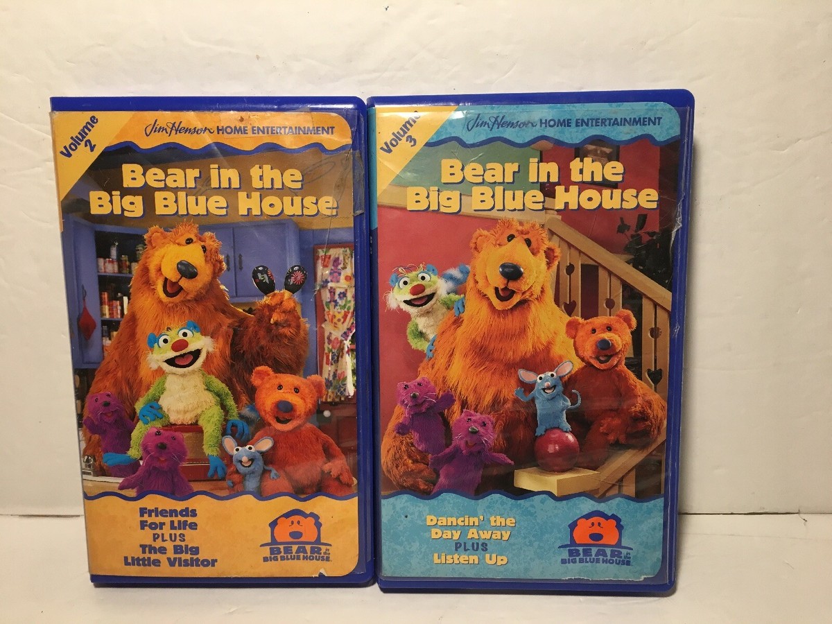 Bear In The Big Blue House VHS Friends For Life Big & Dancin The