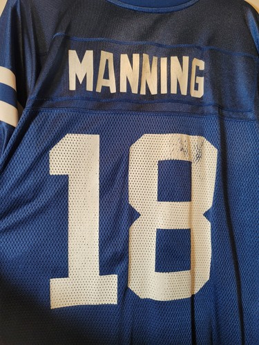 Camiseta deportiva de fútbol americano Reebok de los Indianapolis Colts Peyton Manning #18 para hombre talla XL - Imagen 4 de 7