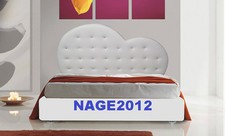Letto Contenitore testiera Cuore design moderno ecopelle varie misure 37 colori 