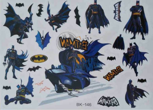 BATMAN tatuaje temporal para niños ideal para bolsos de fiesta | eBay