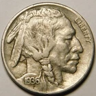 1936 S Buffalo Nickel F-VF "Not Chem. Treated or Cleaned-Actual Coin Pictured"