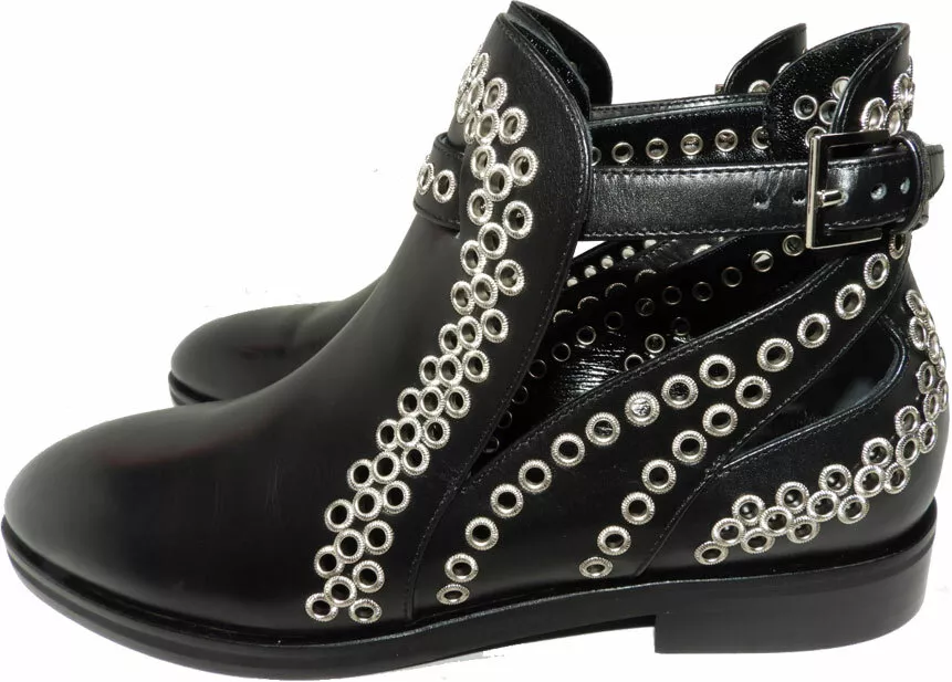 Studded flat booties cheap