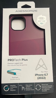 Axessorize PROTech Plus Dual-Layered Anti-Shock Case - iPhone 14 Plus - Sangria
