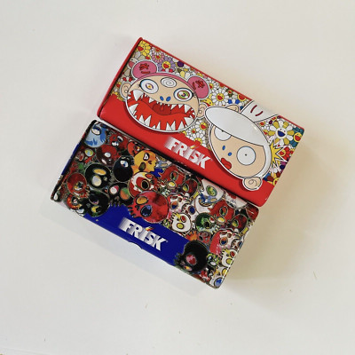 TAKASHI MURAKAMI Design 2 OF FRISK CANDY TIN EMPTY CANS from Japan