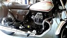 BORSA LATERALE IN CUOIO IDEALE PER MOTO GUZZI