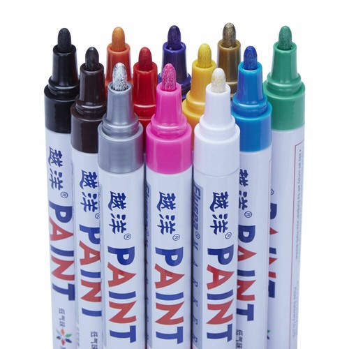 12x Waterproof Permanent Paint Marker Pens Car Tyre Tire Tread Rubber Metal US eBay