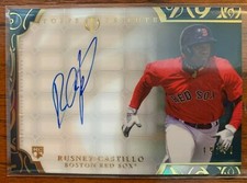 2015 Rusney Castillo Topps Tribute Rookie Auto # 19/50 Boston Red Sox