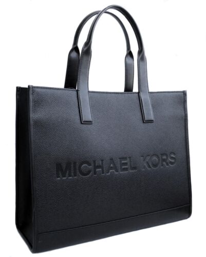 Sac Michael Kors sac bandoulière Cooper XL logo structuré cuir mort neuf - Photo 2 sur 15
