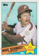 1985 - Topps - Mike Schmidt - All-Star - League Leader - Philadelphia Phillies