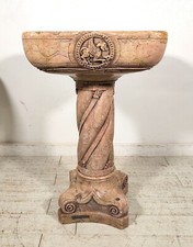 Grande ANTICA ACQUASANTIERA MARMO Veneto 1700 Stile Gotico FONTE BATTESIMALE