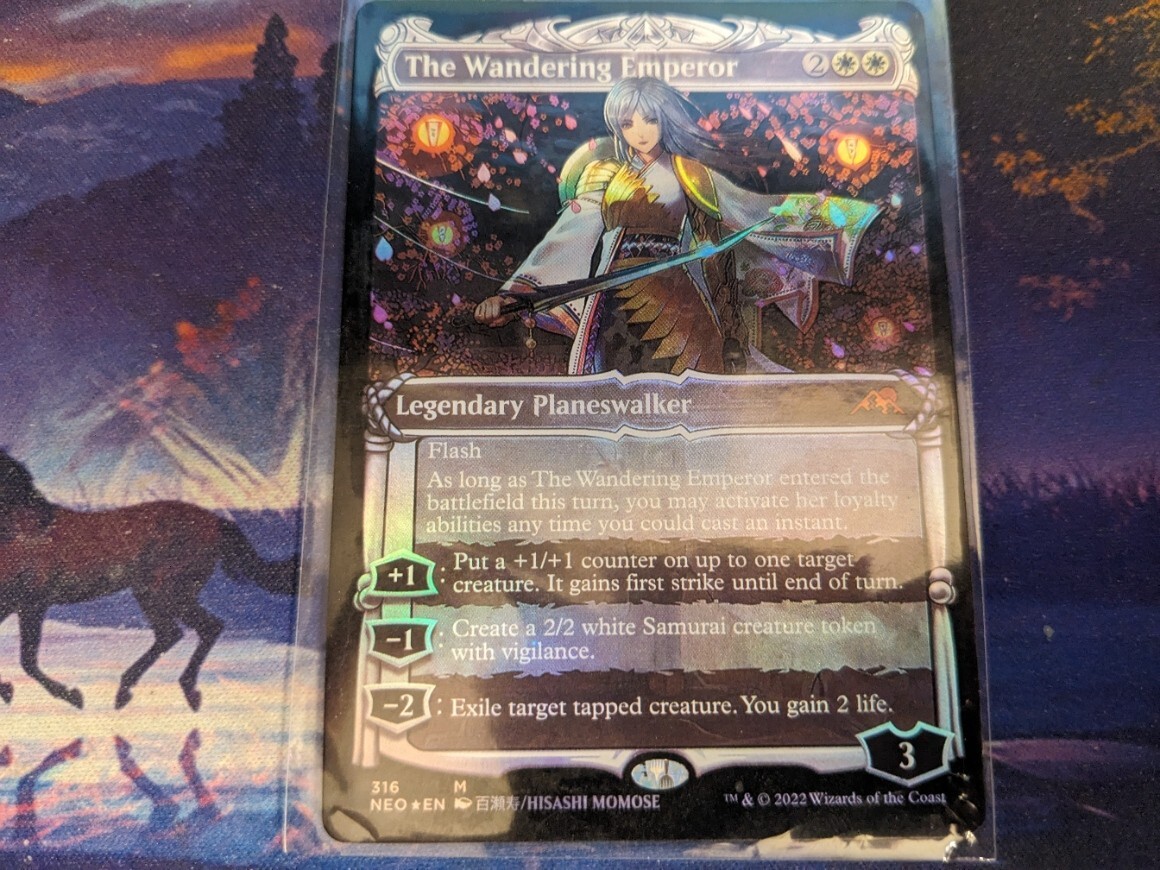 MTG Magic The Gathering FOIL The Wandering Emperor Showcase NEO! eBay