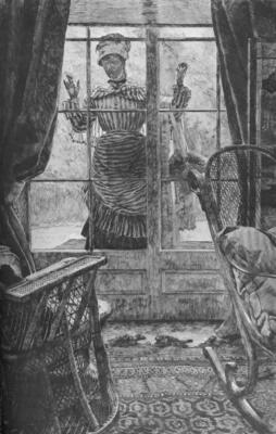 James Tissot Woman at the Window 1875 17''x 22'' Archival Art Print