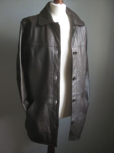 DISTRESSED LEATHER JACKET 24 22 WESTERN BOYFRIEND vintage brown soft elements - Picture 2 of 14