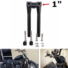 For Harley Dyna Softail 1" Club Style Pullback Modular Handlebar Tall Risers Kit