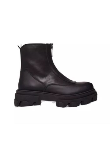 STEVE MADDEN Jonesy Zip Up Military Combat Army Chunky Sole Leather Boots *8/38 - Picture 13 of 17