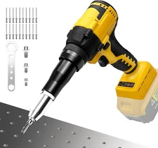 Pop Rivet Gun for Dewalt 20V Battery Cordless Rivet Tool with 3 Size 1/8" 5/3...
