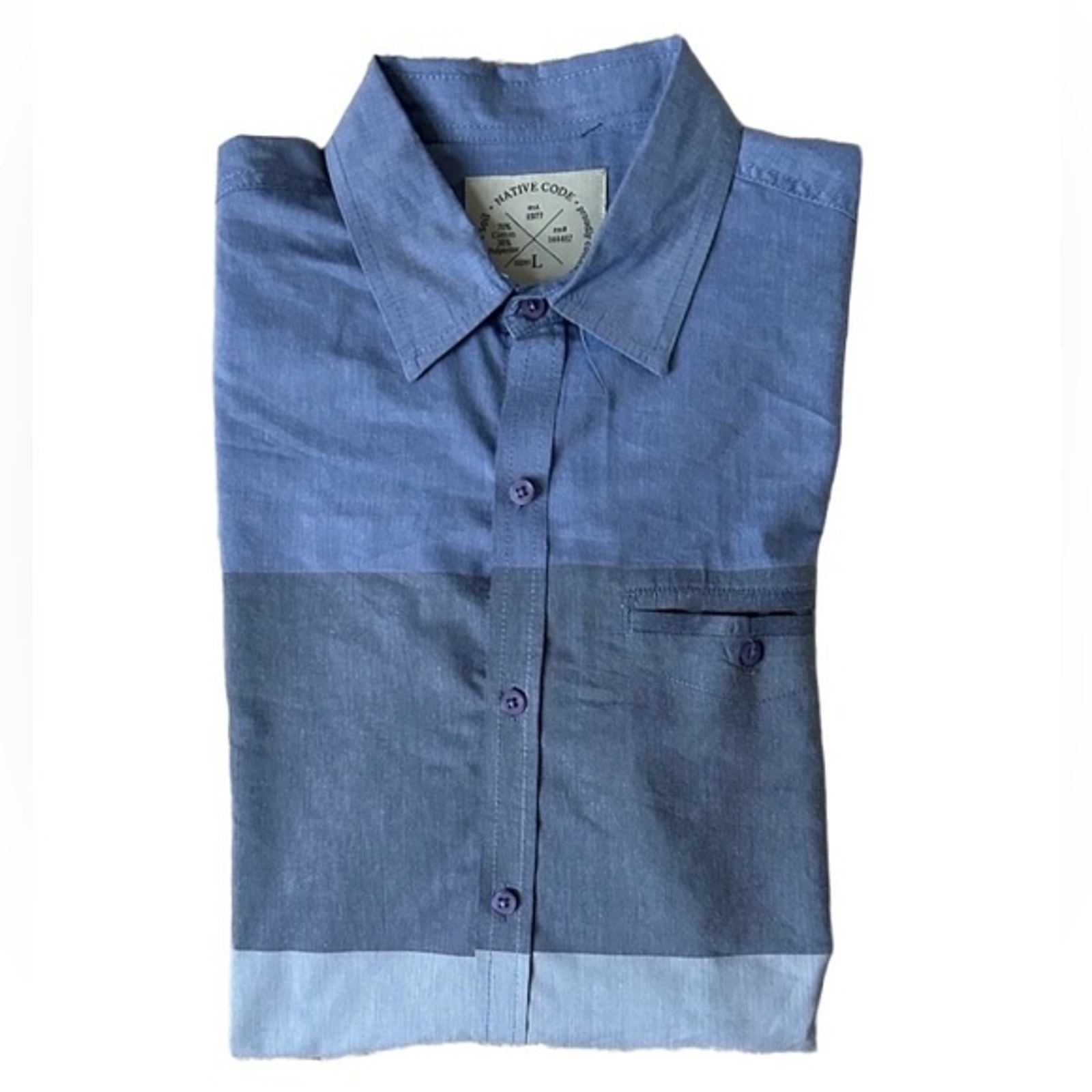 Native Code l Blue Monochromatic Lightweight Butt… - image 1