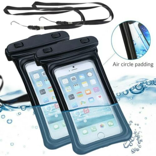 Universal Waterproof Cell Phone Pouch Floatable Underwater Case Dry Bag Landyard - Afbeelding 1 van 14