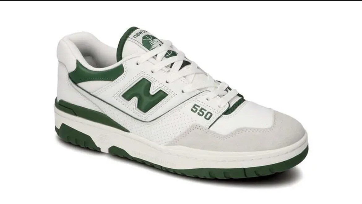 New Balance 550 🔥Green White 🔥 (BB550WT1) Size 12 Mens *IN HAND