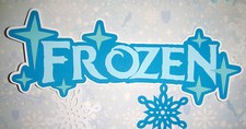 Frozen Title Paper Die Cut Paper Doll Scrapbook Embellishment