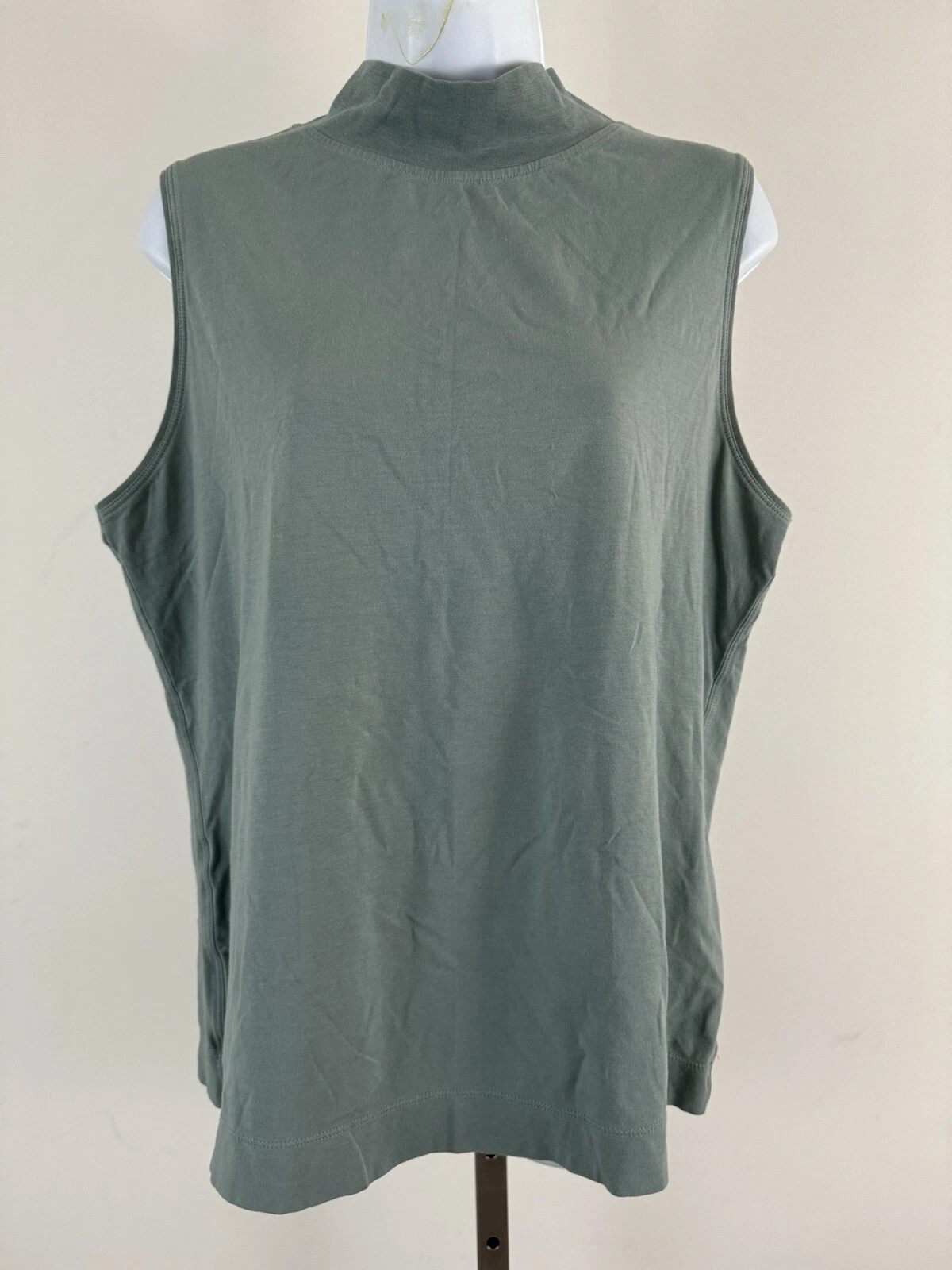 athleta sage mock neck sleeveless workout tank-top