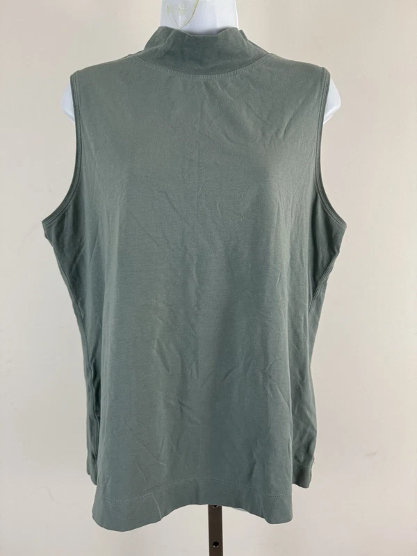 athleta sage mock neck sleeveless workout tank-top