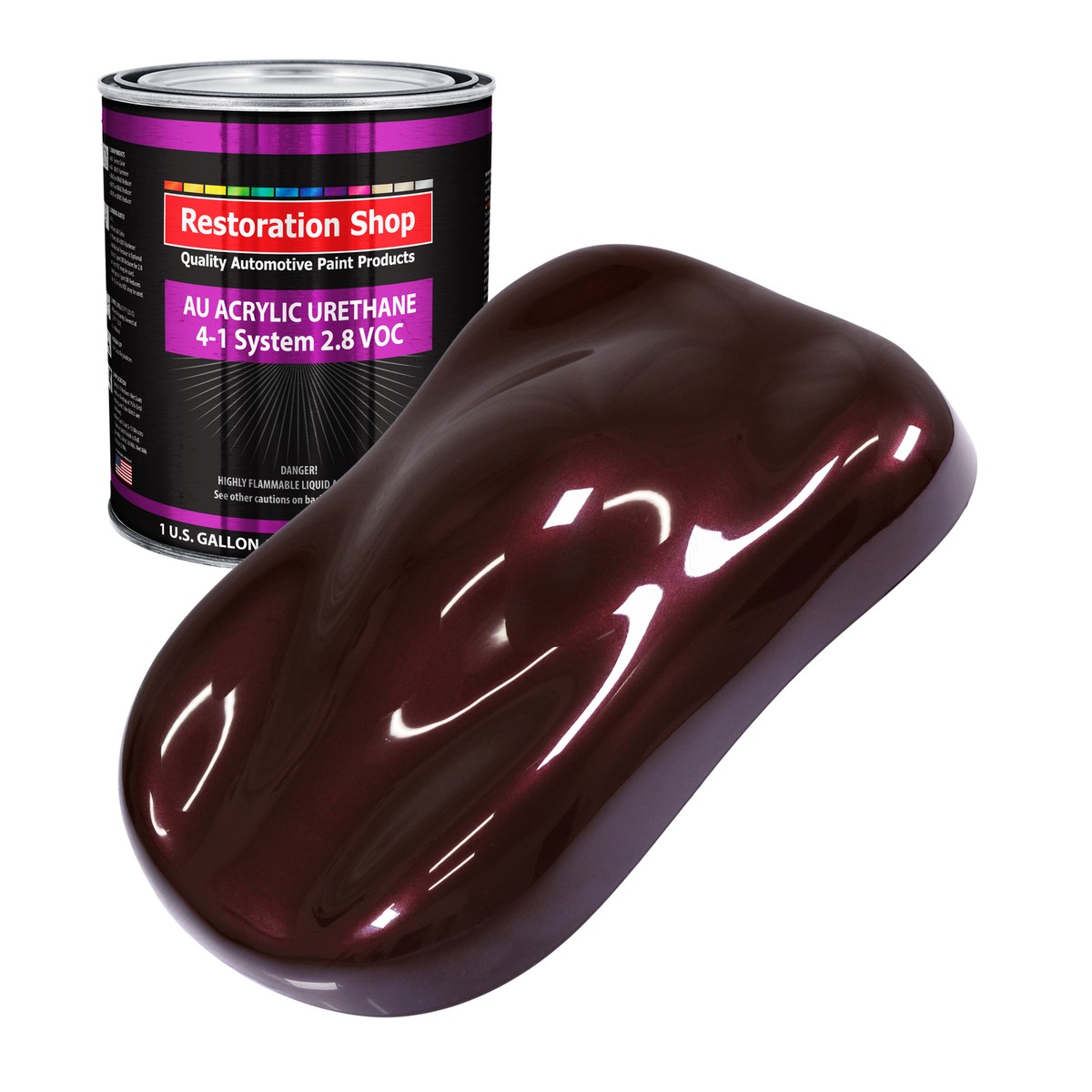 Steel Gray Metallic Acrylic Urethane 1-Quart - TCP Global