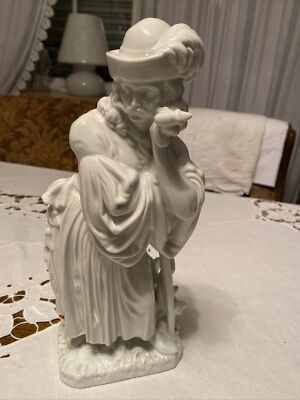Porzellan Figur Herend Ungarn Bauer Schaf Hirte mit Stock 29 cm Modell Nr. 5427