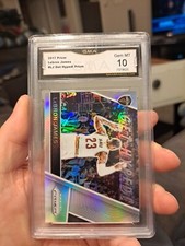 2017 PRIZM GET HYPED SILVER PRIZM LEBRON JAMES.........GEM MINT