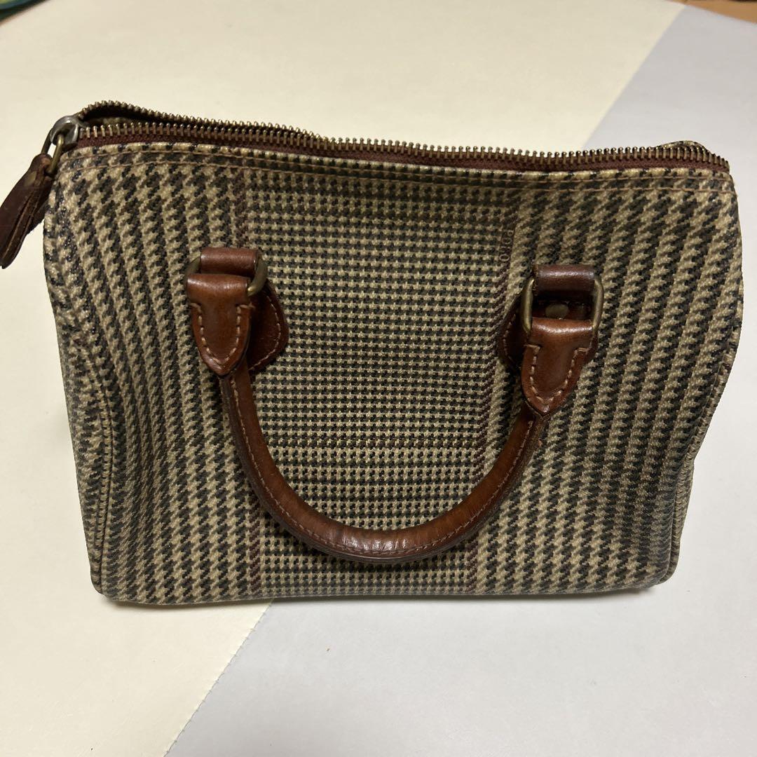 POLO Ralph Lauren Vintage Mini Boston Bag Houndstooth